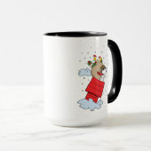 Erdnüsse | Snoopy the Flying Ace zu Weihnachten Tasse (VorderseiteRechts)