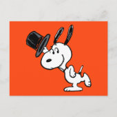 Erdnüsse | Snoopy Top Hat Dance Postkarte (Vorderseite)