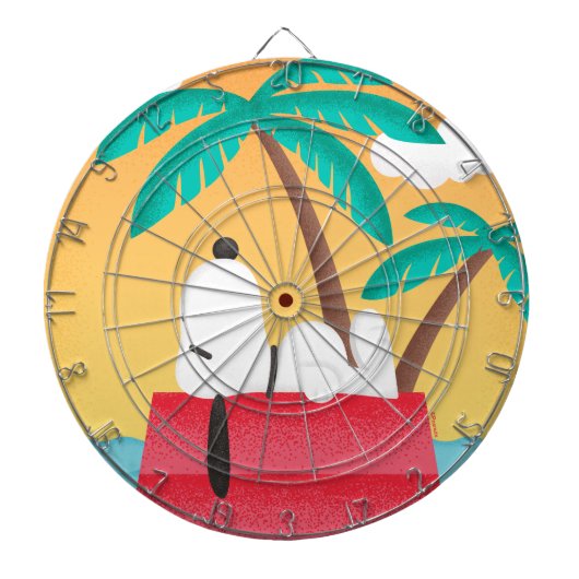 Erdnüsse | Snoopy Tropical Deco Träume Dartscheibe (vorne)