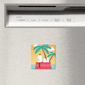 Erdnüsse | Snoopy Tropical Deco Träume Magnet (In Situ (Geschirrspüler))