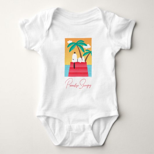 Erdnüsse | Snoopy Tropical Deko Dreams Baby Strampler (Vorderseite)