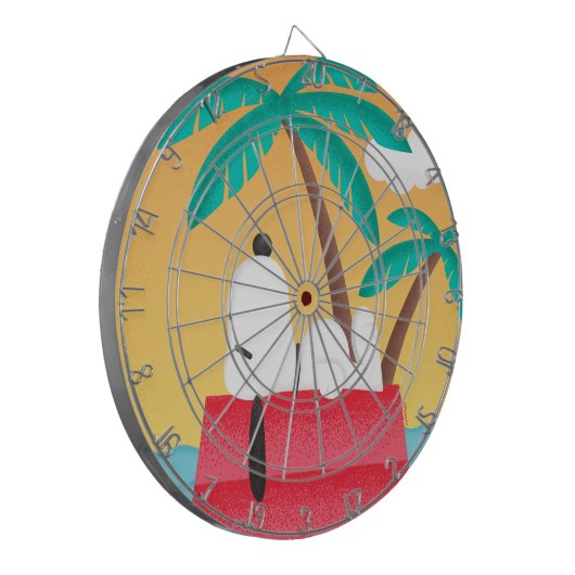 Erdnüsse | Snoopy Tropical Deko Dreams Dartscheibe (Vorderseite Links)