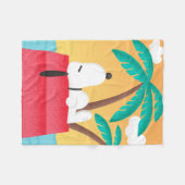 Erdnüsse | Snoopy Tropical Deko Dreams Fleecedecke (Vorderseite (Horizontal))