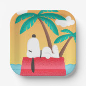 Erdnüsse | Snoopy Tropical Deko Dreams Pappteller (Vorderseite)