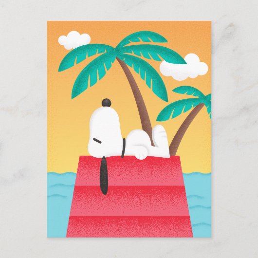 Erdnüsse | Snoopy Tropical Deko Dreams Postkarte (Vorderseite)
