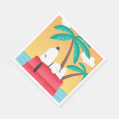 Erdnüsse | Snoopy Tropical Deko Dreams Serviette (Ecke)