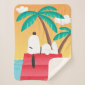 Erdnüsse | Snoopy Tropical Deko Dreams Sherpadecke (Vorderseite)