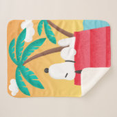 Erdnüsse | Snoopy Tropical Deko Dreams Sherpadecke (Vorderseite (Horizontal))