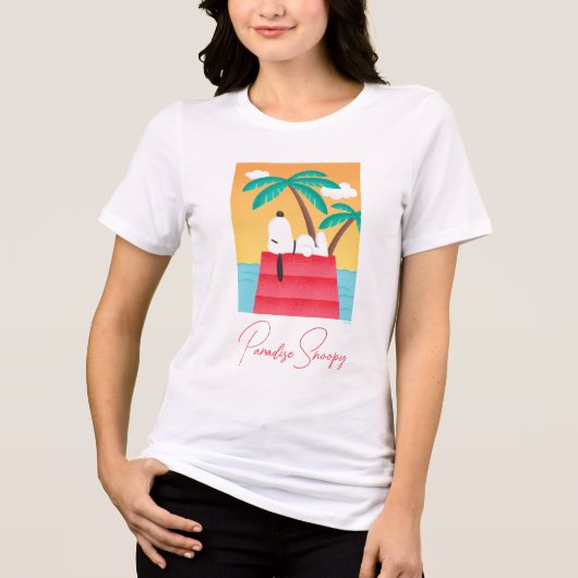 Erdnüsse | Snoopy Tropical Deko Dreams Tri-Blend Shirt (Vorderseite)