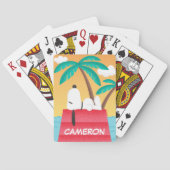 Erdnüsse | Snoopy Tropical Deko | Spielkarten (Rückseite)