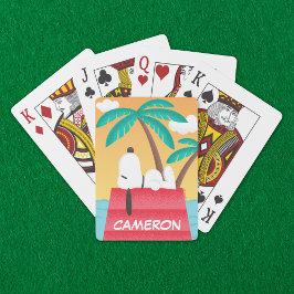 Erdnüsse | Snoopy Tropical Deko | Spielkarten