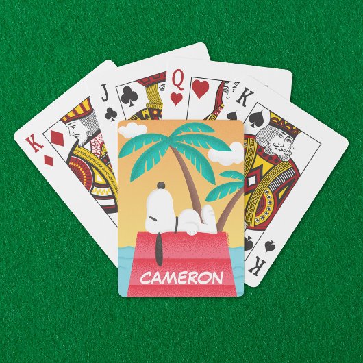 Erdnüsse | Snoopy Tropical Deko | Spielkarten