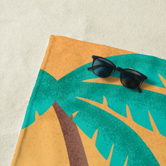 Erdnüsse | Snoopy Tropischer Deko | Name hinzufüge Strandtuch (Beispiel)