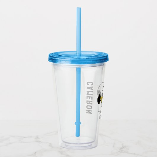 Erdnüsse | Snoopy Trumpet Player Acryltrinkbecher (Rechts)