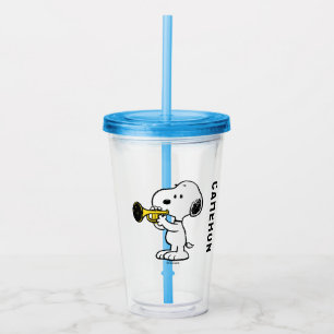 Erdnüsse Snoopy Trumpet Player Acryltrinkbecher