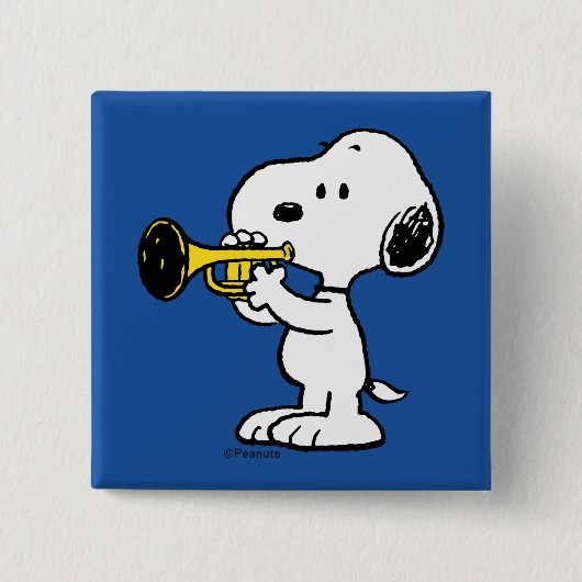 Erdnüsse | Snoopy Trumpet Player Button (Vorderseite)