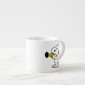 Erdnüsse | Snoopy Trumpet Player Espressotasse (Vorderseite Rechts)