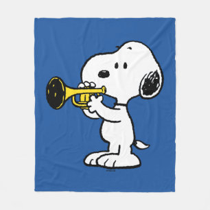 Erdnüsse Snoopy Trumpet Player Fleecedecke
