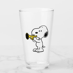 Erdnüsse Snoopy Trumpet Player Glas