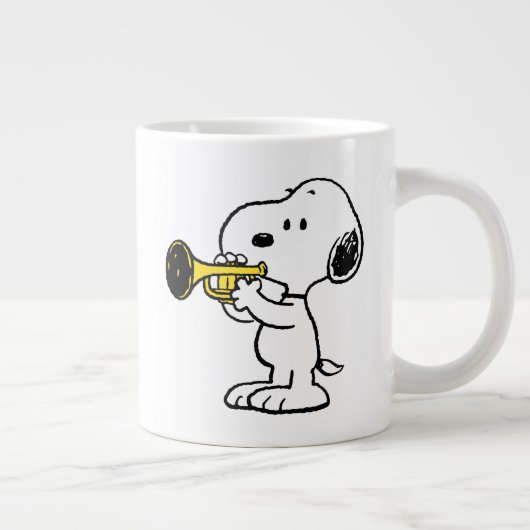 Erdnüsse | Snoopy Trumpet Player Jumbo-Tasse (Rechts)