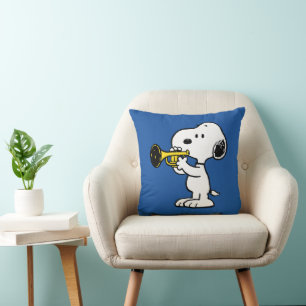 Erdnüsse Snoopy Trumpet Player Kissen