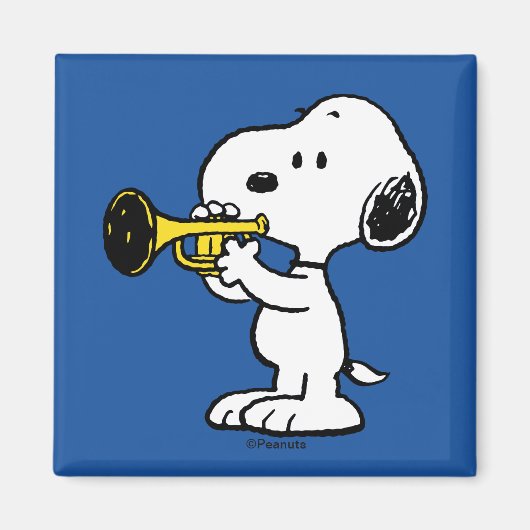 Erdnüsse | Snoopy Trumpet Player Magnet (Vorne)