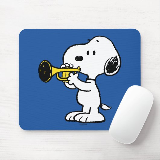 Erdnüsse | Snoopy Trumpet Player Mousepad (Mit Mouse)