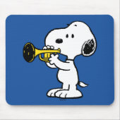 Erdnüsse | Snoopy Trumpet Player Mousepad (Vorne)