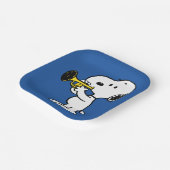 Erdnüsse | Snoopy Trumpet Player Pappteller (Gewinkelt)