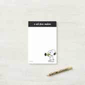 Erdnüsse | Snoopy Trumpet Player Post-it Klebezettel (Auf Schreibtisch)
