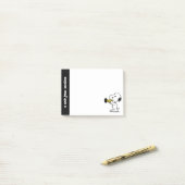 Erdnüsse | Snoopy Trumpet Player Post-it Klebezettel (Auf Schreibtisch)