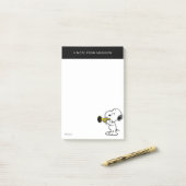 Erdnüsse | Snoopy Trumpet Player Post-it Klebezettel (Auf Schreibtisch)