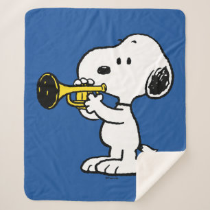 Erdnüsse Snoopy Trumpet Player Sherpadecke