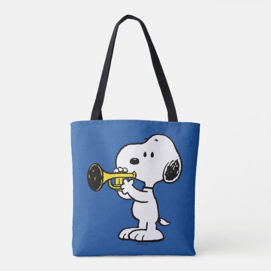 Erdnüsse | Snoopy Trumpet Player Tasche (Rückseite)