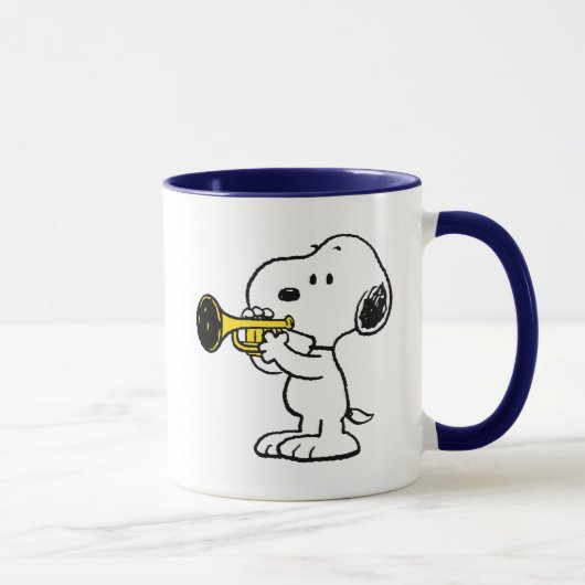 Erdnüsse | Snoopy Trumpet Player Tasse (Rechts)