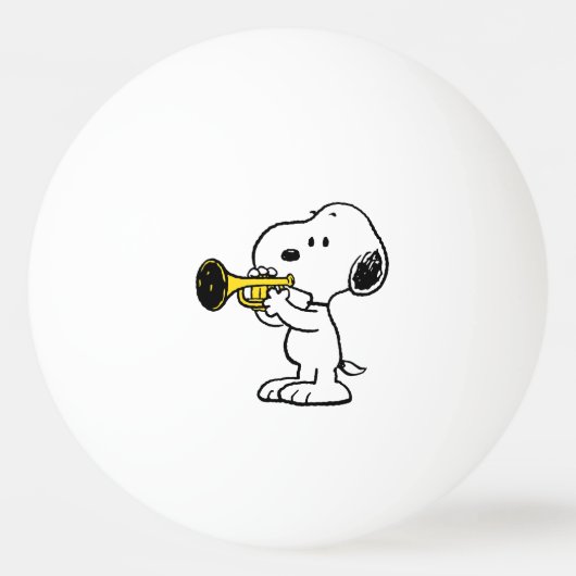 Erdnüsse | Snoopy Trumpet Player Tischtennisball (Vorderseite)