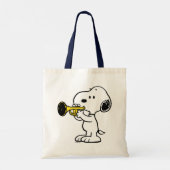 Erdnüsse | Snoopy Trumpet Player Tragetasche (Rückseite)