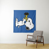 Erdnüsse | Snoopy Trumpet Player Wandteppich (Beispiel (Horizontal))