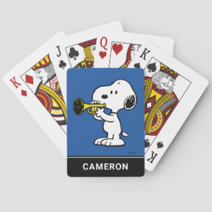 Erdnüsse Snoopy Trumpet Spieler Spielkarten
