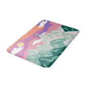 Erdnüsse | Snoopy & Truppe Wandern im Berg Badematte (Schrägansicht)