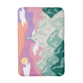 Erdnüsse | Snoopy & Truppe Wandern im Berg Badematte (Vorderseite Vertikal)