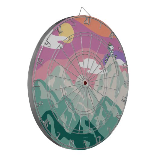 Erdnüsse | Snoopy & Truppe Wandern im Berg Dartscheibe (Vorderseite Links)