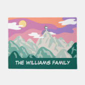 Erdnüsse | Snoopy & Truppe Wandern im Berg Fußmatte (Vorderseite)