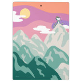 Erdnüsse | Snoopy & Truppe Wandern im Berg Klemmbrett (Rückseite)