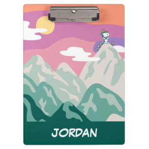 Erdnüsse   Snoopy & Truppe Wandern im Berg Klemmbrett