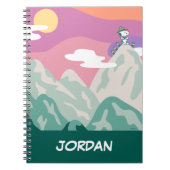 Erdnüsse | Snoopy & Truppe Wandern im Berg Notizblock (Vorderseite)