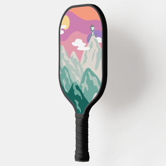 Erdnüsse | Snoopy & Truppe Wandern im Berg Pickleball Schläger (Links)