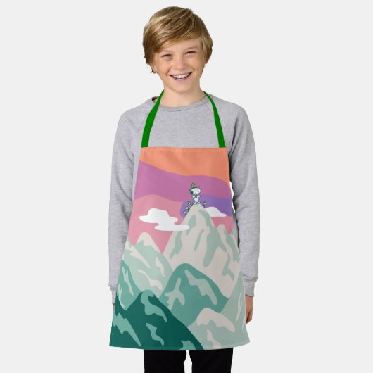 Erdnüsse | Snoopy & Truppe Wandern im Berg Schürze (Getragen)