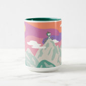 Erdnüsse | Snoopy & Truppe Wandern im Berg Tasse (Zentrum)