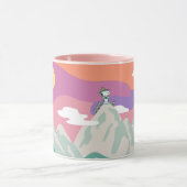 Erdnüsse | Snoopy & Truppe Wandern im Berg Tasse (Zentrum)